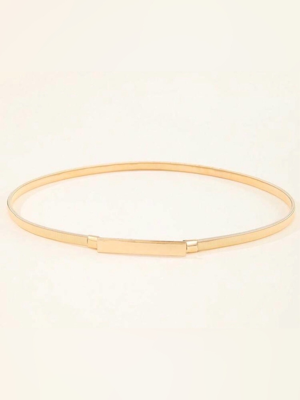 Gold Slim Metal Waist Belt